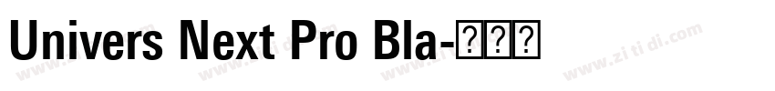 Univers Next Pro Bla字体转换